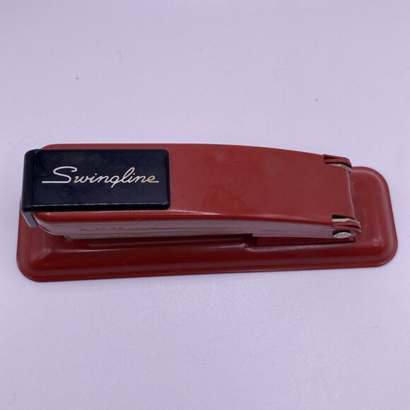 Vintage Swingline Red Cub Stapler Made In Long Island, NY Works-2915753 - Picture 5 of 9
